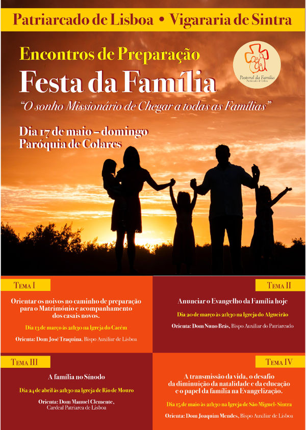 Cartaz Festa da Familia 2015 Preparacao