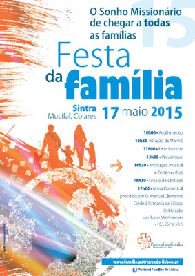 Cartaz Festa da Familia 2015