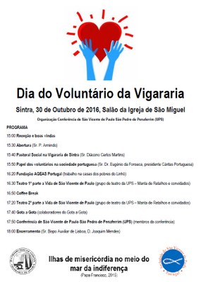 Cartaz Dia do Voluntario Sintra 2016