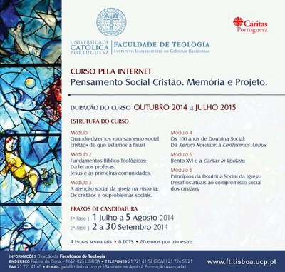 Pensamento Social Cristão Memória e Projeto Pensamento Social Cristão Memória e Projeto