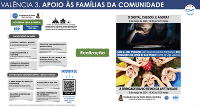 APOIO ÀS FAMÍLIAS DA COMUNIDADE Conf Santa Maria APOIO ÀS FAMÍLIAS DA COMUNIDADE Conf Santa Maria