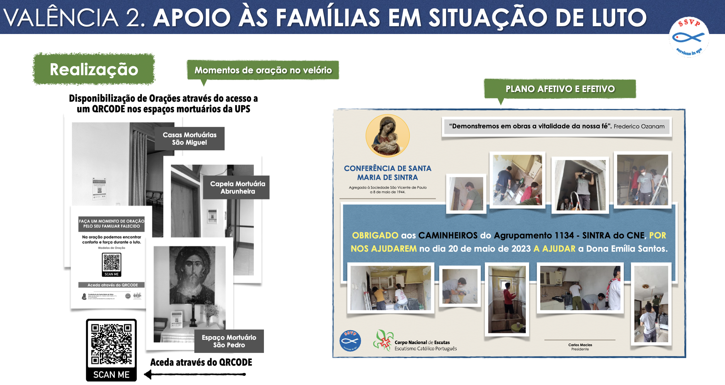  APOIO ÀS FAMÍLIAS EM SITUAÇÃO DE LUTO Conf Santa Maria