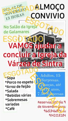almoco esgotado